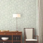 Candice Olson Contoured Leaves - Green Wallpaper | Buy Online Candice Olson Contoured Leaves wallpaper, color Green, SKU EV3921
