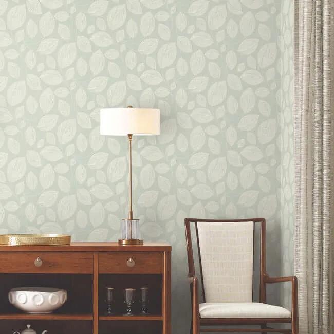 Candice Olson Contoured Leaves - Green Wallpaper | Buy Online Candice Olson Contoured Leaves wallpaper, color Green, SKU EV3921