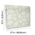 Candice Olson Contoured Leaves - Green Wallpaper | Buy Online Candice Olson Contoured Leaves wallpaper, color Green, SKU EV3921