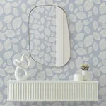 Candice Olson Contoured Leaves - Indigo Blue Wallpaper | Buy Online Candice Olson Contoured Leaves wallpaper, color Indigo Blue, SKU EV3925