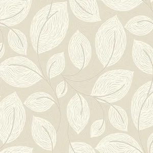 Candice Olson Contoured Leaves wallpaper, color Sand, SKU EV3923