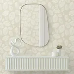 Candice Olson Contoured Leaves - Sand Wallpaper | Buy Online Candice Olson Contoured Leaves wallpaper, color Sand, SKU EV3923