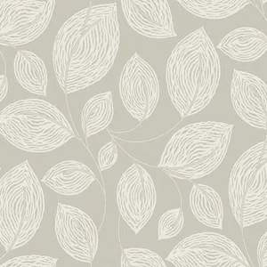 Candice Olson Contoured Leaves wallpaper, color Taupe, SKU EV3922