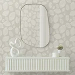 Candice Olson Contoured Leaves - Taupe Wallpaper | Buy Online Candice Olson Contoured Leaves wallpaper, color Taupe, SKU EV3922