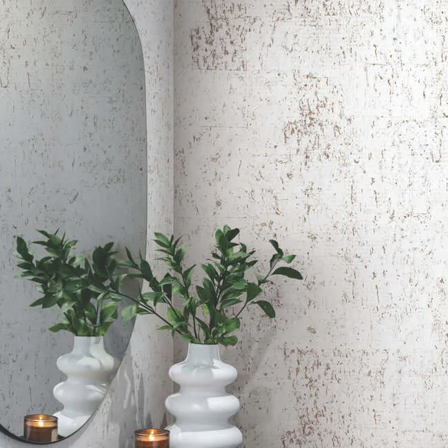 Candice Olson Cork - Bright White & Gold Wallpaper | Buy Online Candice Olson Cork wallpaper, color Bright White & Gold, SKU EV3902