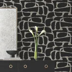 Candice Olson Craftsman Geometric - Black Wallpaper | Buy Online Candice Olson Craftsman Geometric wallpaper, color Black, SKU DF3352