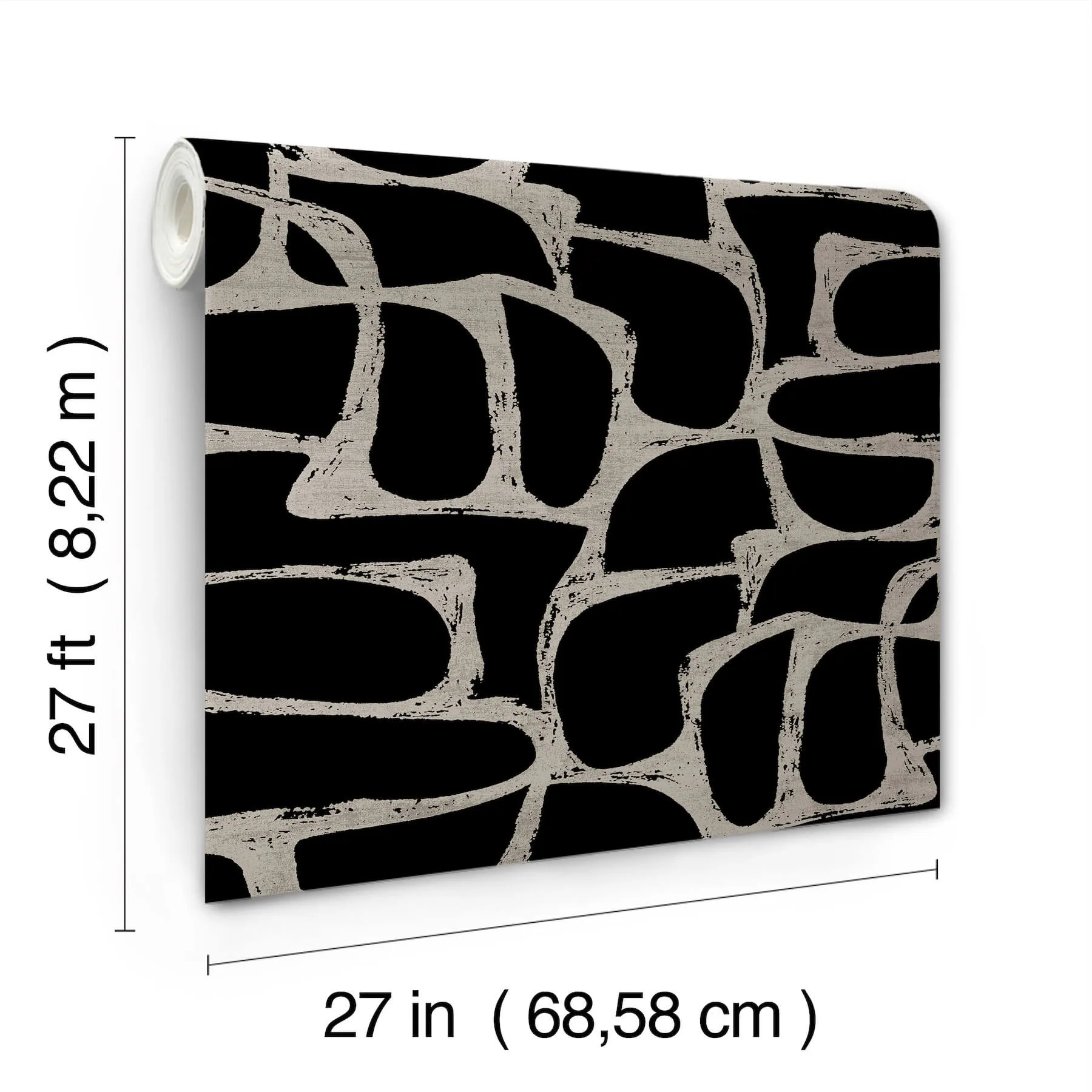 Candice Olson Craftsman Geometric - Black Wallpaper | Buy Online Candice Olson Craftsman Geometric wallpaper, color Black, SKU DF3352
