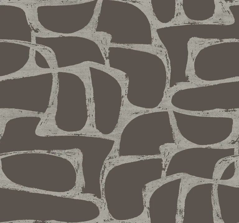 Candice Olson Craftsman Geometric wallpaper, color Mocha, SKU DF3355