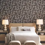 Candice Olson Craftsman Geometric - Mocha Wallpaper | Buy Online Candice Olson Craftsman Geometric wallpaper, color Mocha, SKU DF3355