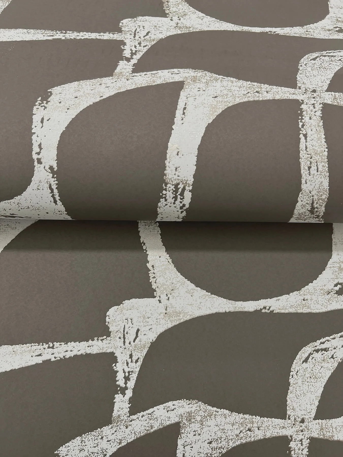 Candice Olson Craftsman Geometric - Mocha Wallpaper | Buy Online Candice Olson Craftsman Geometric wallpaper, color Mocha, SKU DF3355