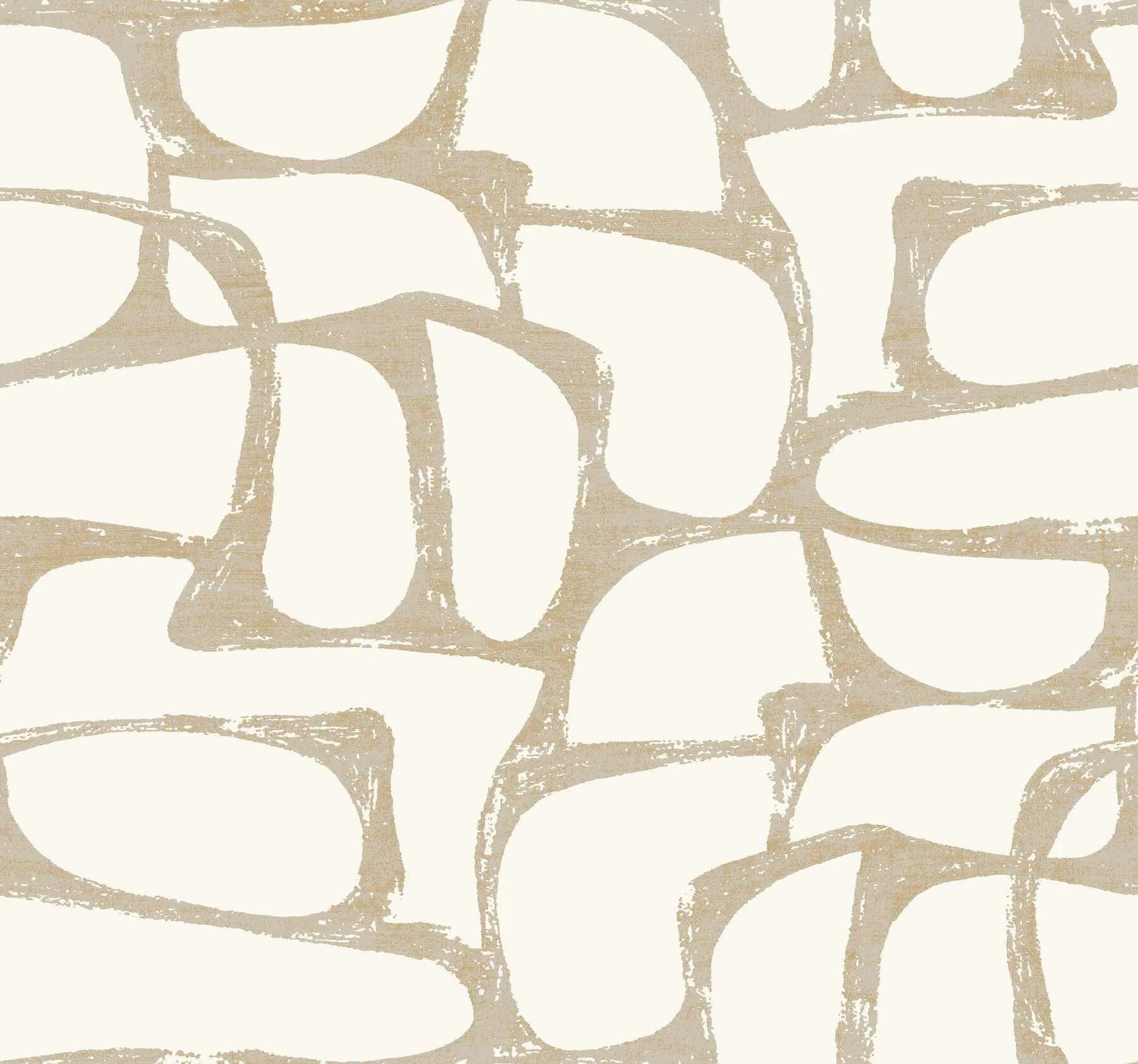 Candice Olson Craftsman Geometric wallpaper, color White & Gold, SKU DF3351