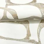 Candice Olson Craftsman Geometric - White & Gold Wallpaper | Buy Online Candice Olson Craftsman Geometric wallpaper, color White & Gold, SKU DF3351