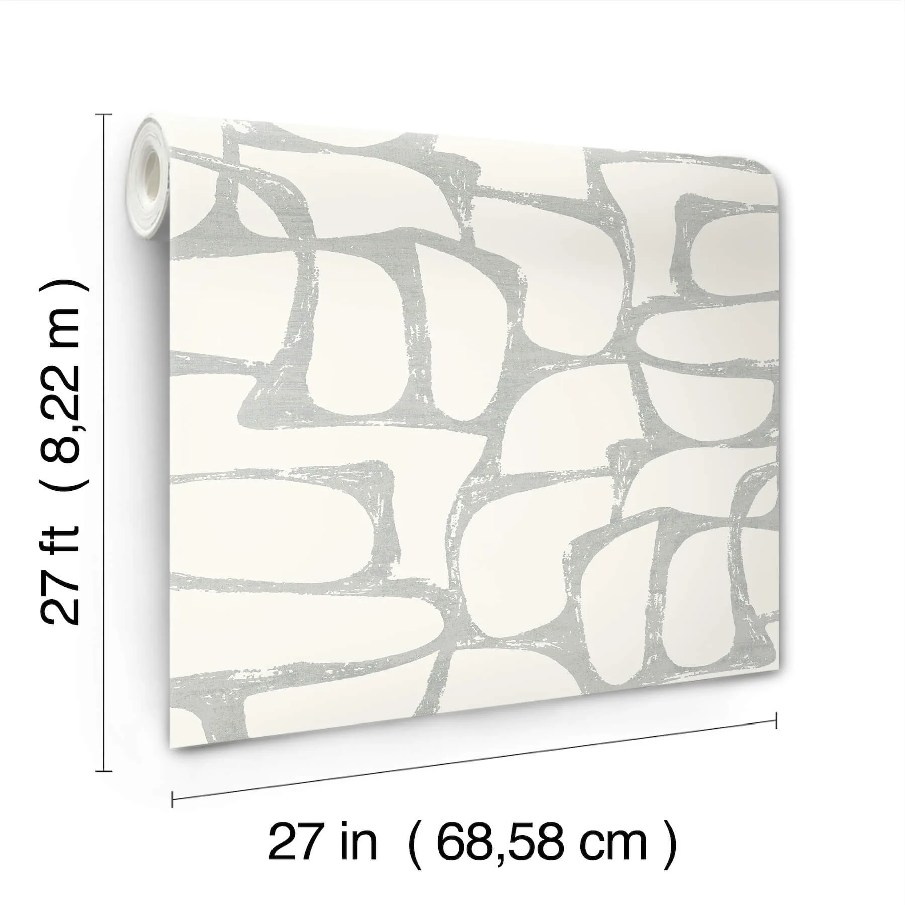 Candice Olson Craftsman Geometric - White & Silver Wallpaper | Buy Online Candice Olson Craftsman Geometric wallpaper, color White & Silver, SKU DF3356
