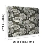 Candice Olson Dancing Leaves - Black Wallpaper | Buy Online Candice Olson Dancing Leaves wallpaper, color Black, SKU DT5134