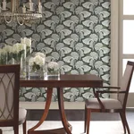 Candice Olson Dancing Leaves - Black Wallpaper | Buy Online Candice Olson Dancing Leaves wallpaper, color Black, SKU DT5134