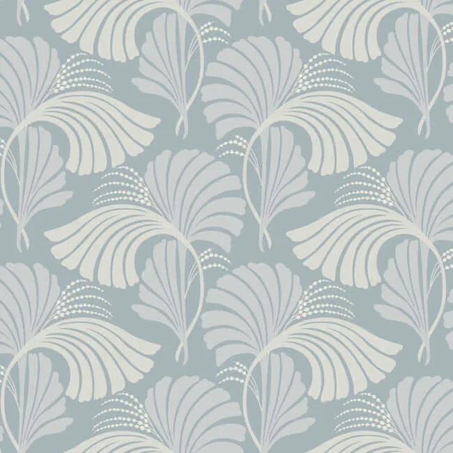 Candice Olson Dancing Leaves wallpaper, color Light Blue, SKU DT5132