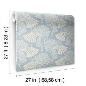 Candice Olson Dancing Leaves wallpaper, color Light Blue, SKU DT5132