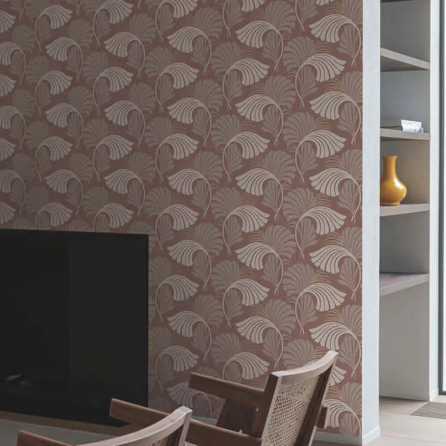 Candice Olson Dancing Leaves - Tan Wallpaper | Buy Online Candice Olson Dancing Leaves wallpaper, color Tan, SKU DT5131