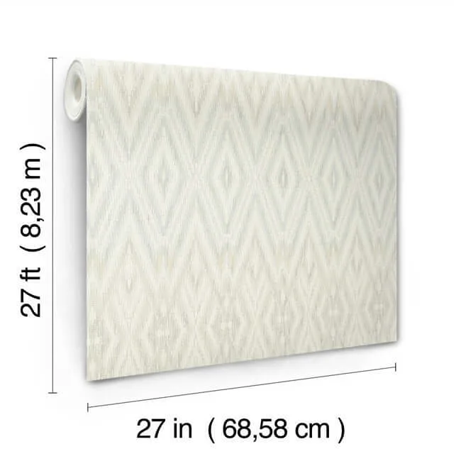 Candice Olson Diamond Marquise wallpaper, color Blue & Neutral, SKU EV3914