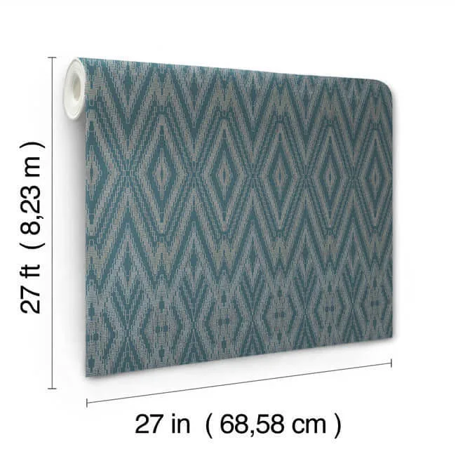 Candice Olson Diamond Marquise - Tropicana Wallpaper | Buy Online Candice Olson Diamond Marquise wallpaper, color Tropicana, SKU EV3915