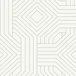 Candice Olson Diverging Diamonds wallpaper, color White, SKU CI2374