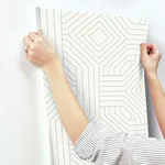 Candice Olson Diverging Diamonds wallpaper, color White, SKU CI2374