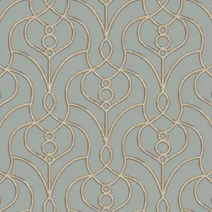 Candice Olson Divine Trellis wallpaper, color Dusty Blue, SKU EV3948