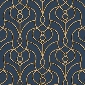 Candice Olson Divine Trellis wallpaper, color Navy, SKU EV3946