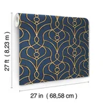 Candice Olson Divine Trellis wallpaper, color Navy, SKU EV3946