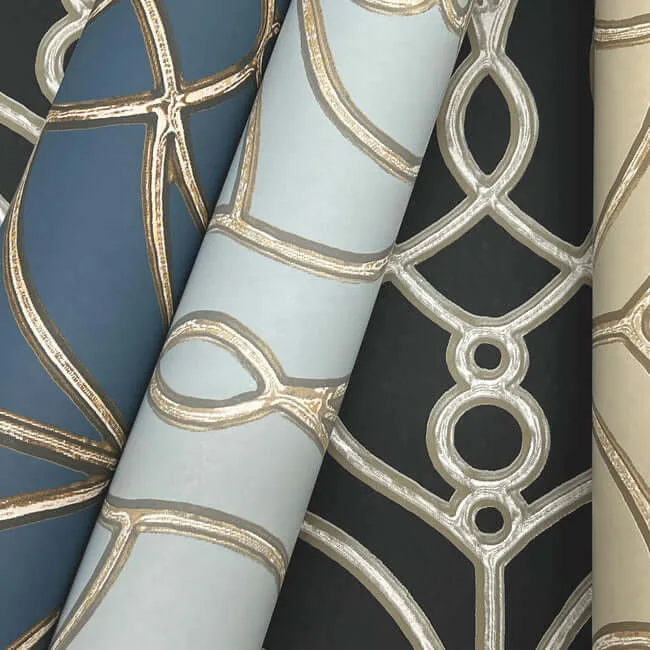 Candice Olson Divine Trellis wallpaper, color Taupe, SKU EV3947