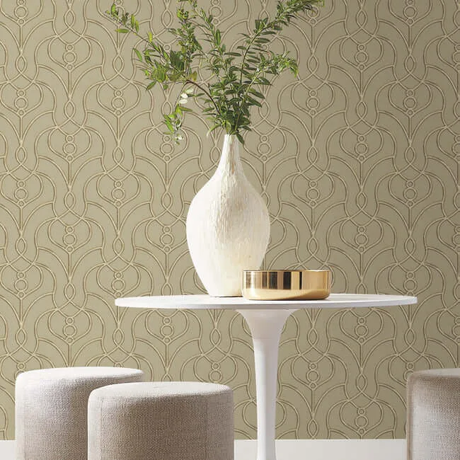 Candice Olson Divine Trellis - Taupe Wallpaper | Buy Online Candice Olson Divine Trellis wallpaper, color Taupe, SKU EV3947