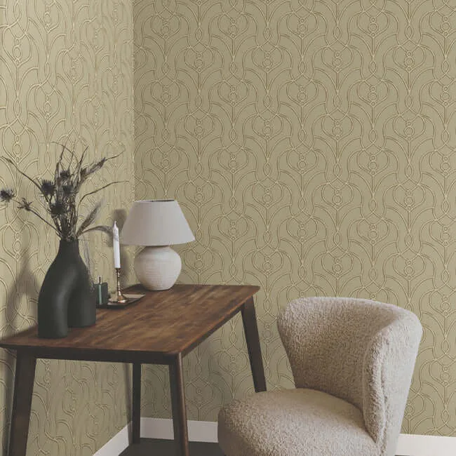 Candice Olson Divine Trellis - Taupe Wallpaper | Buy Online Candice Olson Divine Trellis wallpaper, color Taupe, SKU EV3947