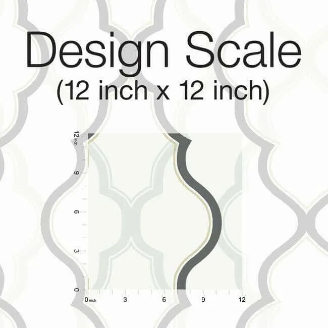 Candice Olson Double Damask wallpaper, color White & Black, SKU CI2391