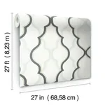 Candice Olson Double Damask - White & Black Wallpaper | Buy Online Candice Olson Double Damask wallpaper, color White & Black, SKU CI2391