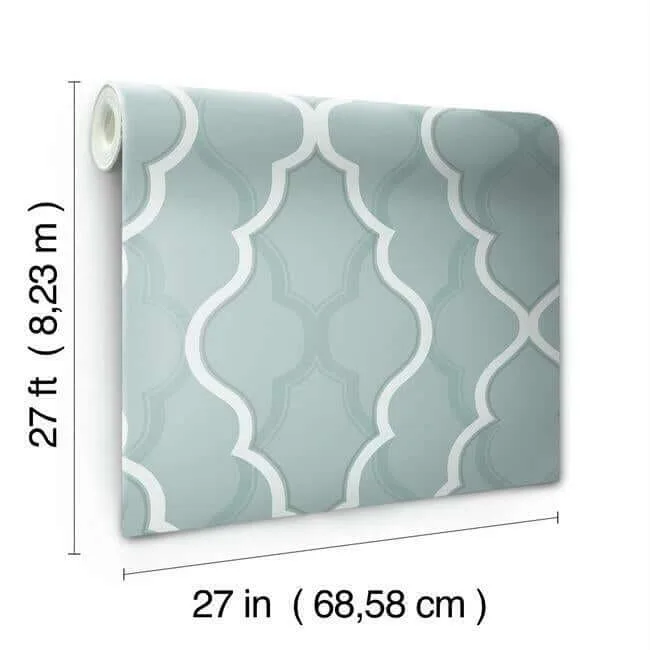 Candice Olson Double Damask - Teal Wallpaper | Buy Online Candice Olson Double Damask wallpaper, color Teal, SKU CI2394