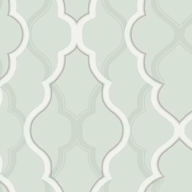 Candice Olson Double Damask wallpaper, color Silver, SKU CI2397