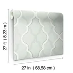 Candice Olson Double Damask wallpaper, color Silver, SKU CI2397