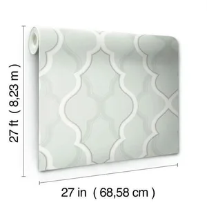 Candice Olson Double Damask wallpaper, color Silver, SKU CI2397
