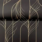 Candice Olson Elemental Thread - Black & Gold Wallpaper | Buy Online Candice Olson Elemental Thread wallpaper, color Black & Gold, SKU DF3305