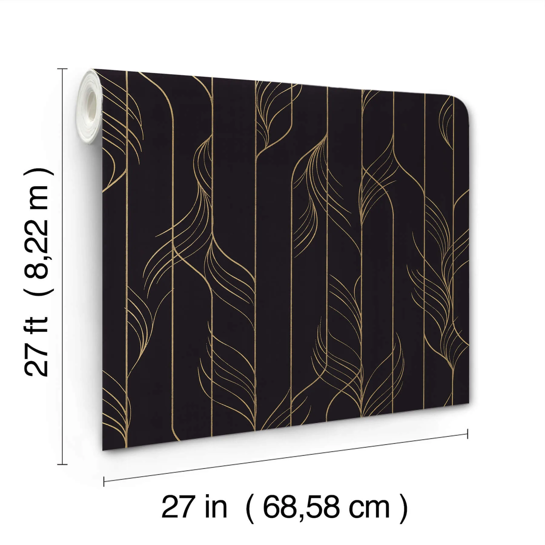 Candice Olson Elemental Thread - Black & Gold Wallpaper | Buy Online Candice Olson Elemental Thread wallpaper, color Black & Gold, SKU DF3305