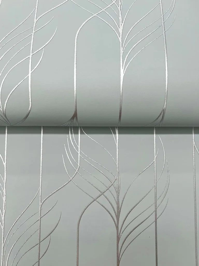 Candice Olson Elemental Thread wallpaper, color Blue & Silver, SKU DF3304