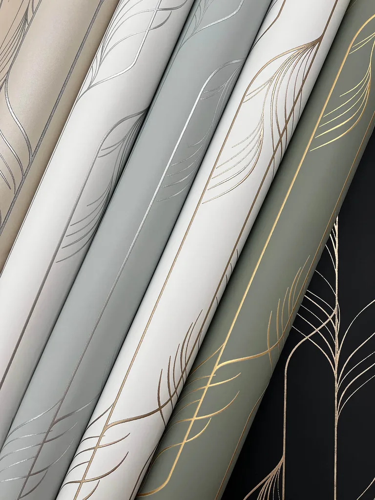 Candice Olson Elemental Thread wallpaper, color Blue & Silver, SKU DF3304