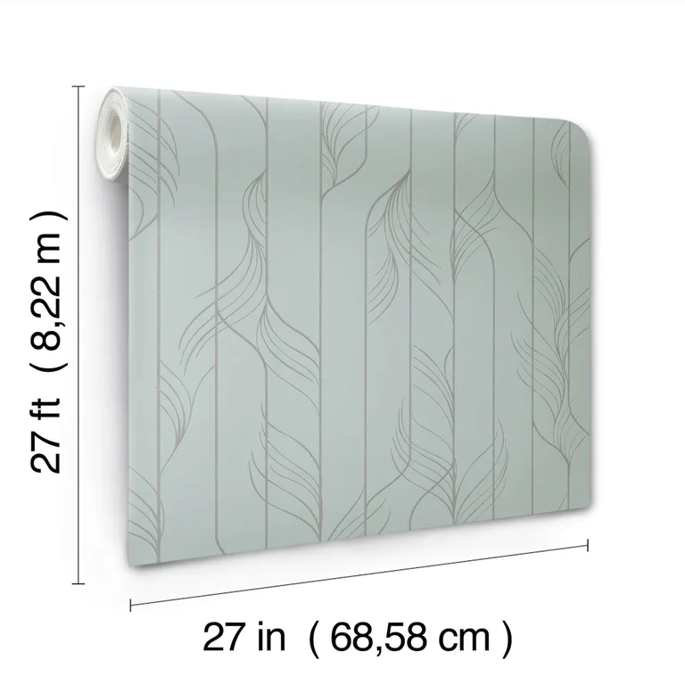 Candice Olson Elemental Thread wallpaper, color Blue & Silver, SKU DF3304