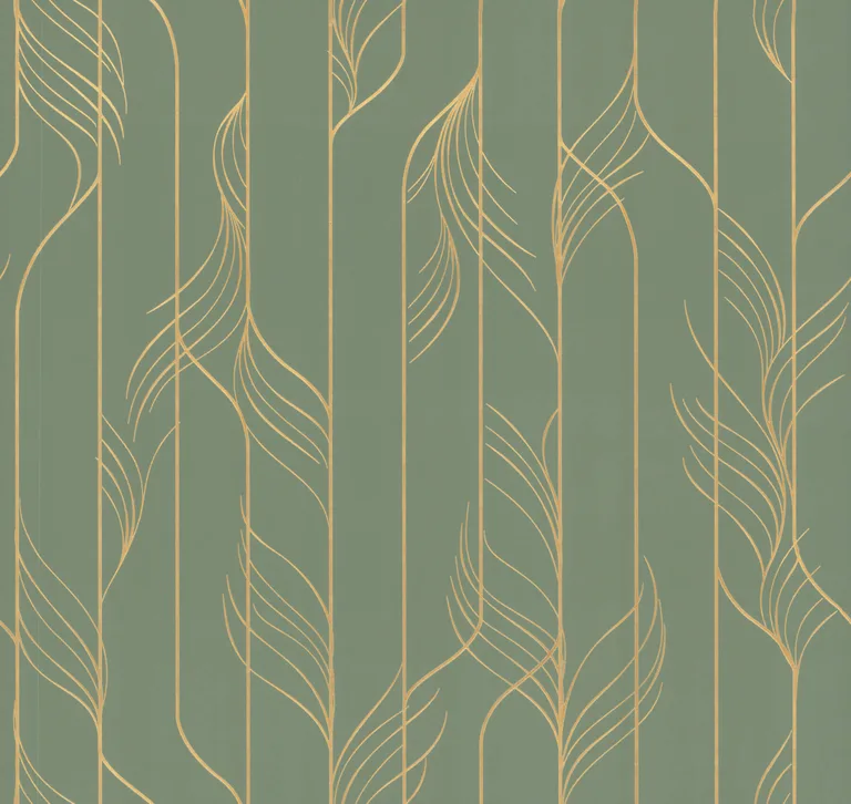 Candice Olson Elemental Thread wallpaper, color Green & Gold, SKU DF3306