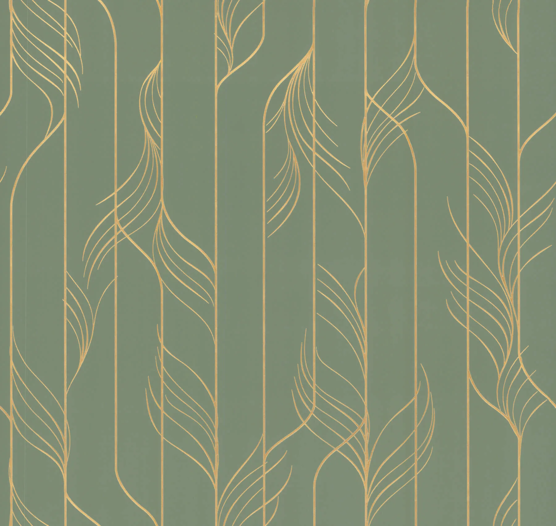 Candice Olson Elemental Thread wallpaper, color Green & Gold, SKU DF3306