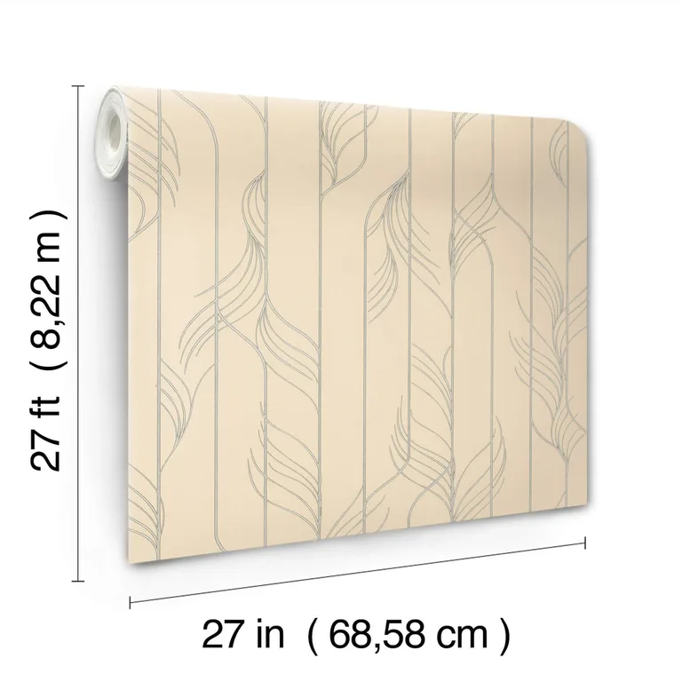 Candice Olson Elemental Thread wallpaper, color Neutral Pearl & Silver, SKU DF3303