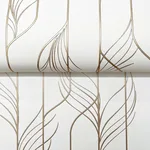 Candice Olson Elemental Thread - White & Gold Wallpaper | Buy Online Candice Olson Elemental Thread wallpaper, color White & Gold, SKU DF3301