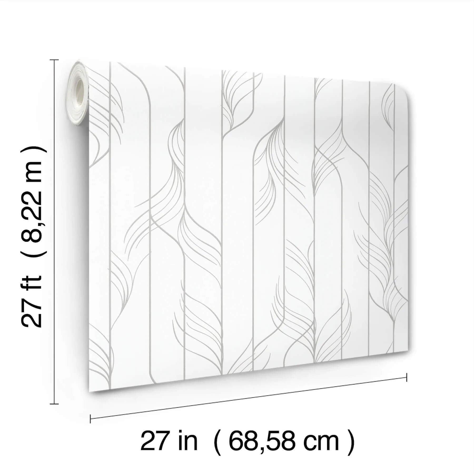 Candice Olson Elemental Thread wallpaper, color White & Silver, SKU DF3302