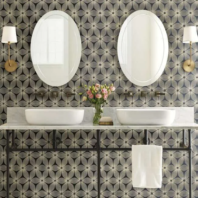Candice Olson Everlasting wallpaper, color Black & Silver, SKU CI2305
