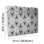 Candice Olson Everlasting wallpaper, color Black & Silver, SKU CI2305